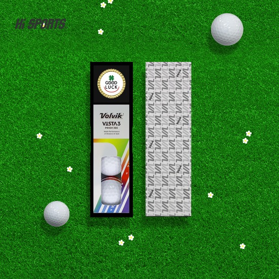 볼빅 프리즘 360퍼팅라인 3구 로얄 볼마커 골프공선물세트 로고인쇄 기념품